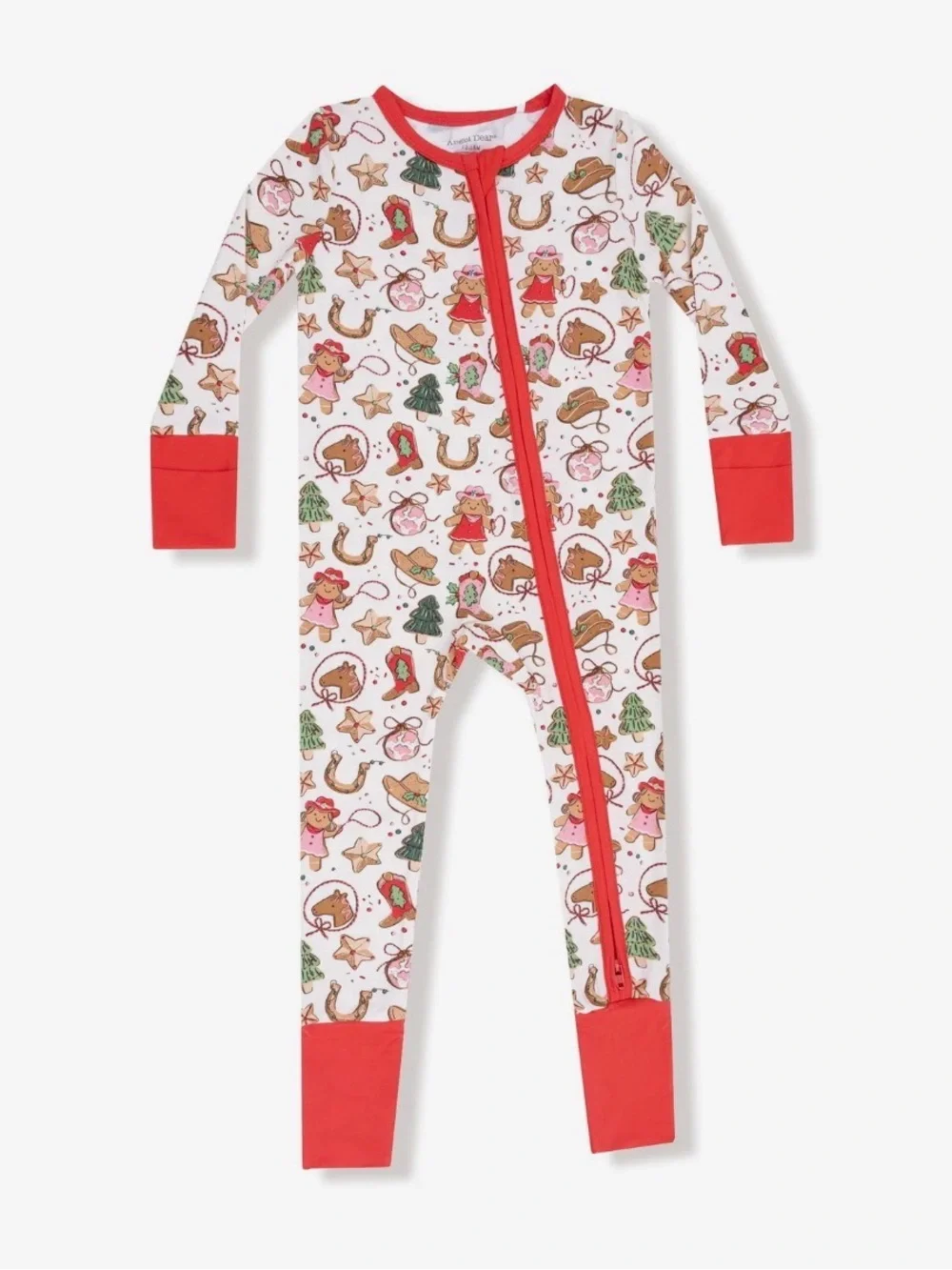 ANGEL DEAR  Cowgirl Christmas Bamboo Convertible Romper - 18-24M